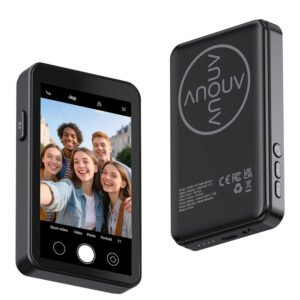 ANOUV S1 50METRES SELFIE MONITOR 5000MAH POWER BANK 2IN1 BLACK